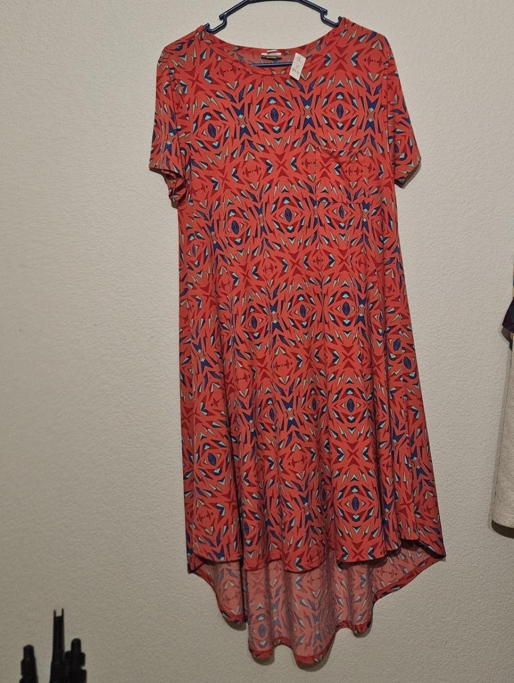 Medium Red And Blue LuLaRoe Dress
